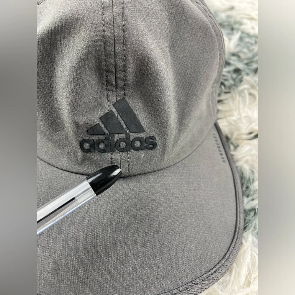 Adidas Adult Unisex Gray Aeroready Hat Adjustable